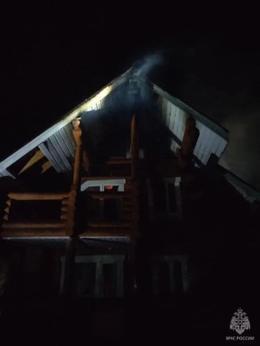 Жилой дом загорелся в Воскресенском округе