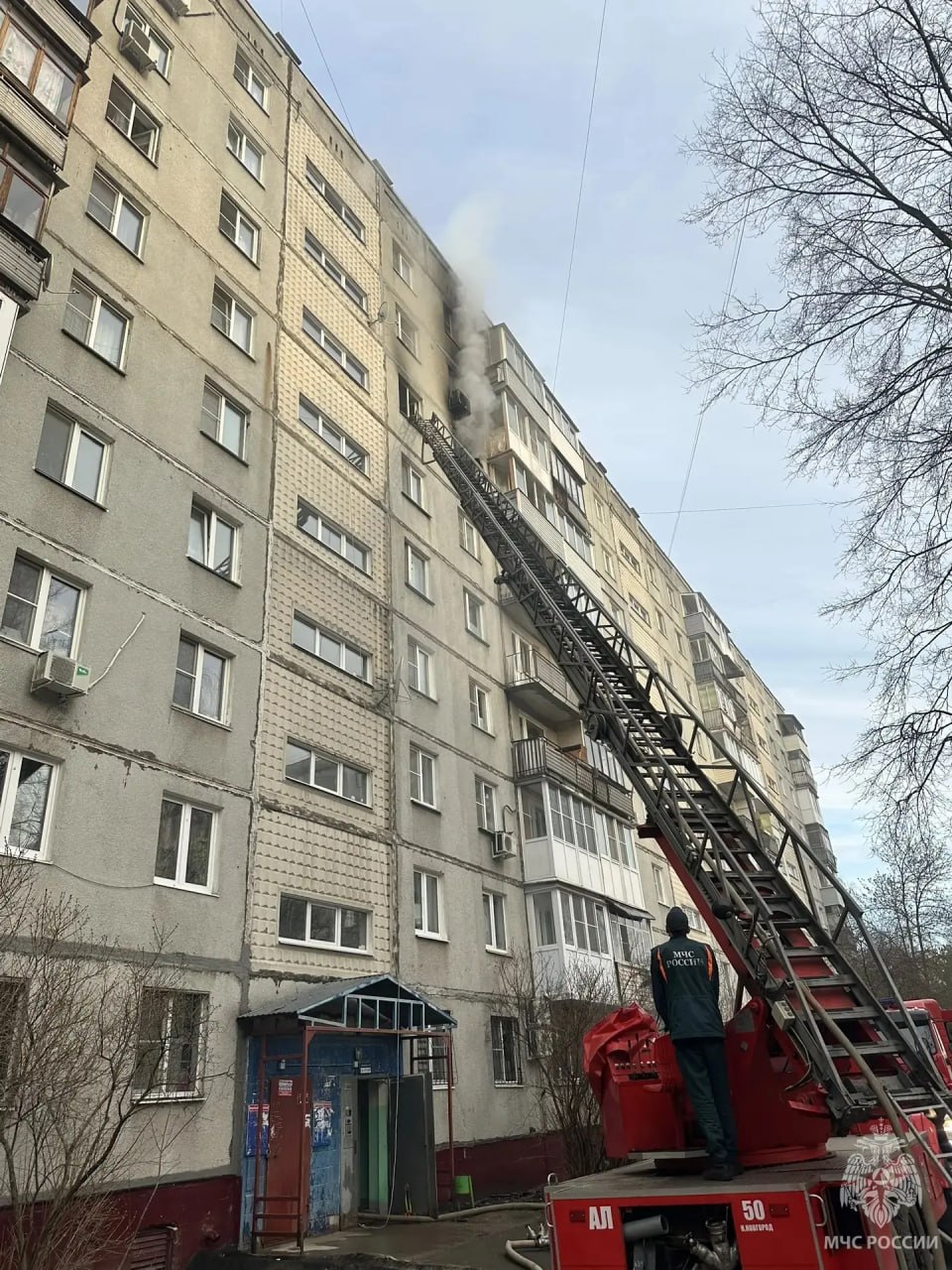 Мужчина пострадал на пожаре В Нижнем Новгороде