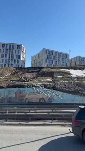 Очередной оползень случился в Нижнем Новгороде