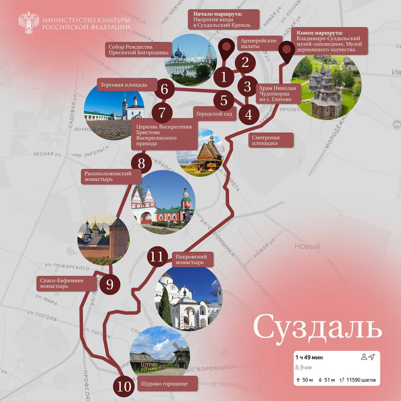 Маршрут построен: дневная норма шагов по культурным тропам Маршрут построен: дневная норма шагов по культурным тропам