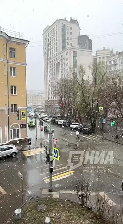 В Нижнем Новгороде пошел снег… И это за несколько дней до Пасхи!