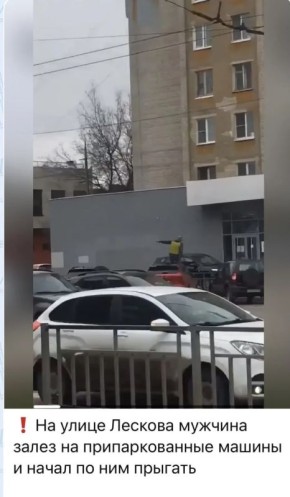 Задержан мужчина, повредивший 6 автомобилей в Автозаводском районе