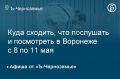 Куда сходить, что послушать и посмотреть в Воронеже с 8 по 11 мая