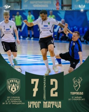 Нижегородский мини-футбольный клуб «Торпедо» уступил «Ухте» в 5-м мачте