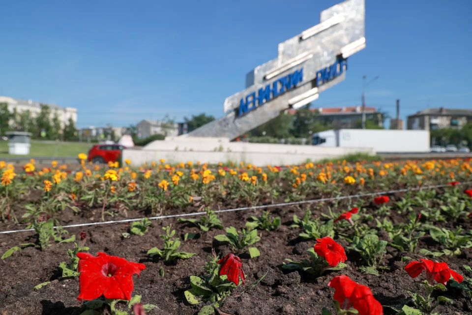 Около 45 тысяч цветов украсят Ленинский район летом 2026 года