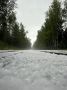 На посёлок Мулино обрушился град