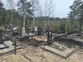 Неизвестные вандалы подожгли могилы ветеранов на кладбище в Нижнем Новгороде