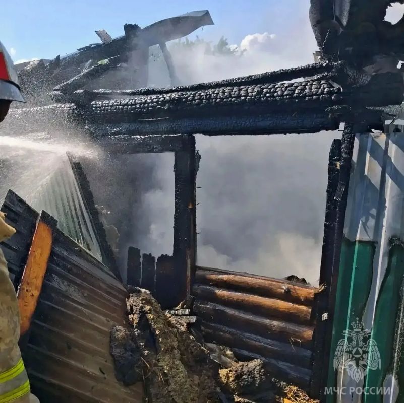 Баня сгорела в Починковском округе Баня сгорела в Починковском округе