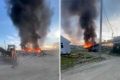 Крупный пожар произошел на мусороперегрузочной станции на Бору