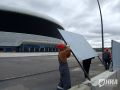 У «Volga Арены» на Стрелке наконец-то начали убирать строительный забор