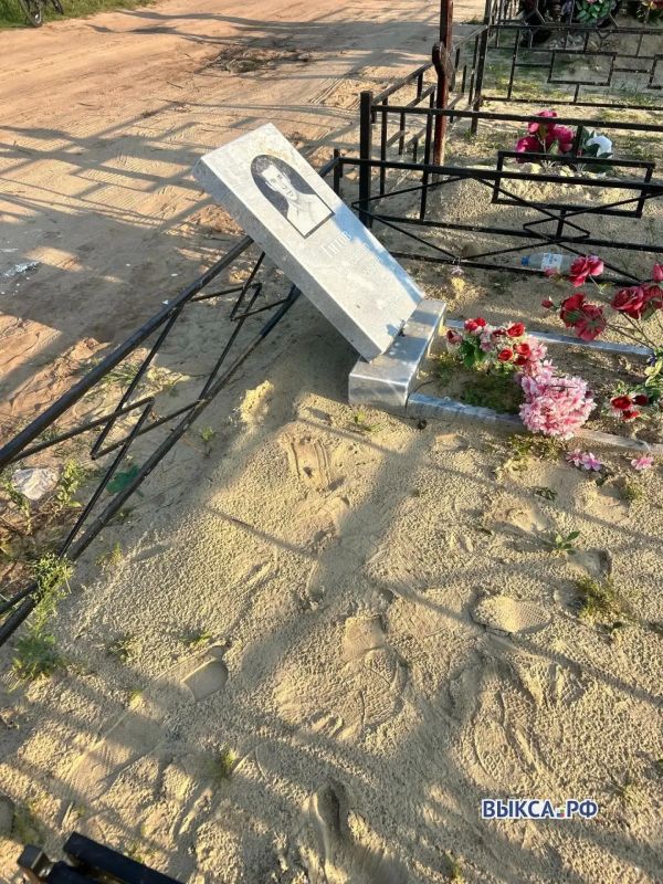В Выксе вандалы снова разгромили кладбище В Выксе вандалы снова разгромили кладбище