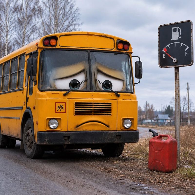 Нижегородцы пожаловались на нехватку бензина для школьных автобусов