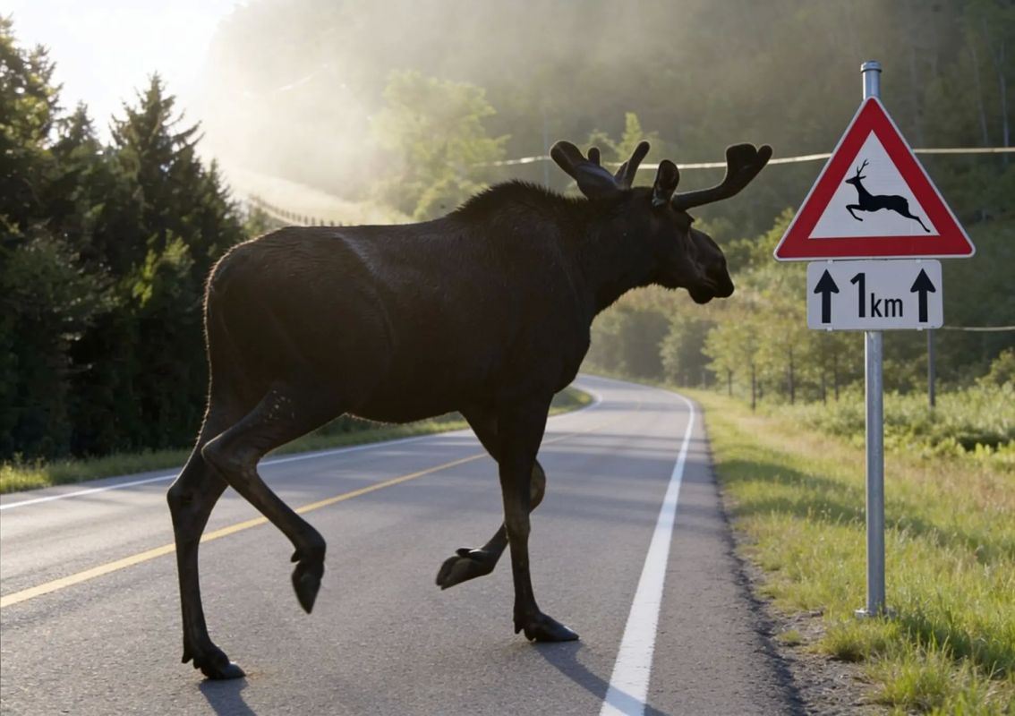 Осторожно, дикие животные. В начале осени резко возрастает риск дорожно-транспортных происшествий с участием диких животных
