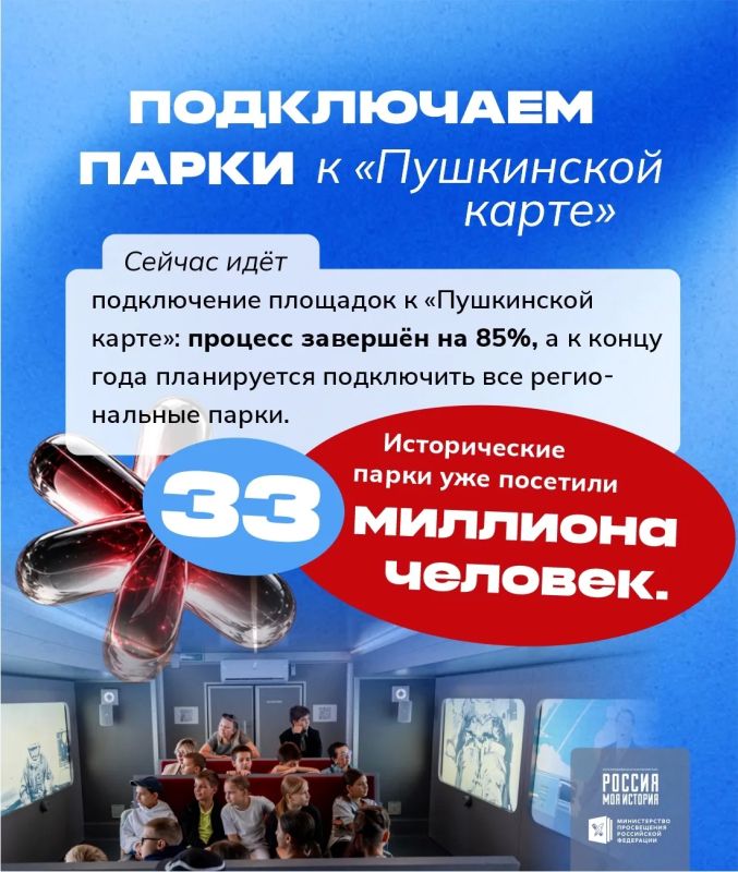Мультимедийные исторические парки «Россия — Моя история» становятся полноценной частью системы просвещения Мультимедийные исторические парки «Россия — Моя история» становятся полноценной частью системы просвещения
