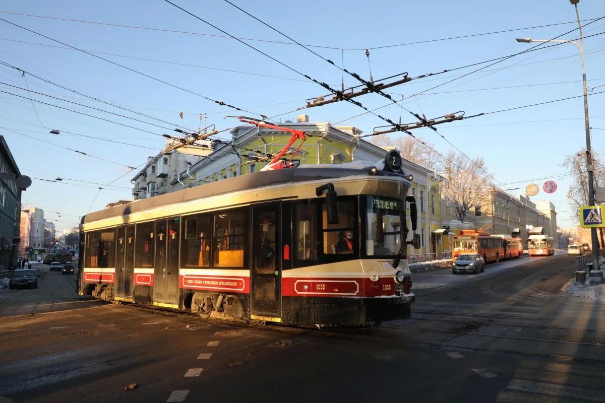 В Нижнем Новгороде начали тестировать ретротрамвай с функцией беспилотного хода