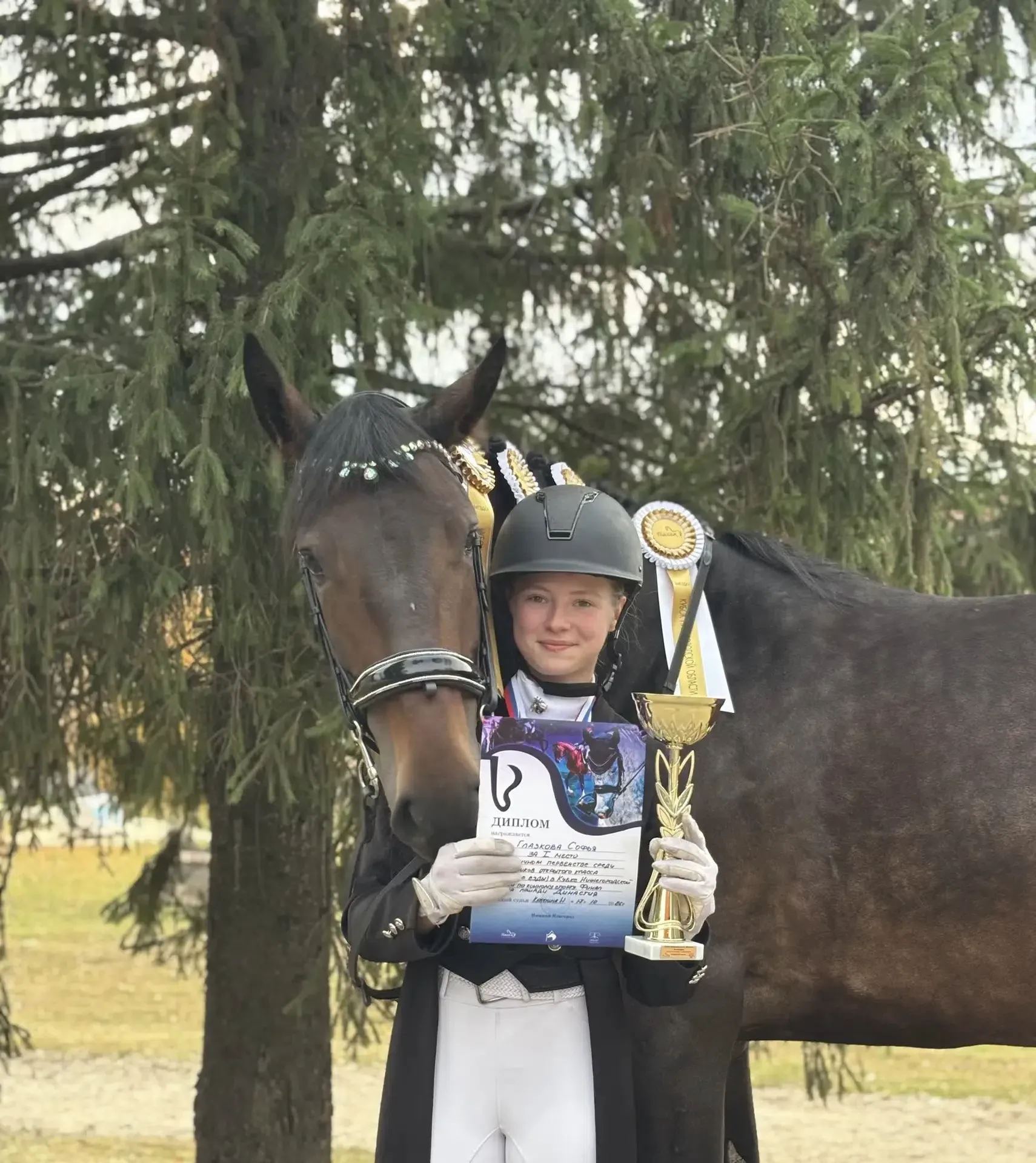 Нижегородка — абсолютная чемпионка финала Кубка Нижегородской области по выездке