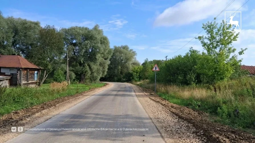 В Большеболдинском округе отремонтировали сразу три автомобильные дороги, ведущие к селу Кондрыкино